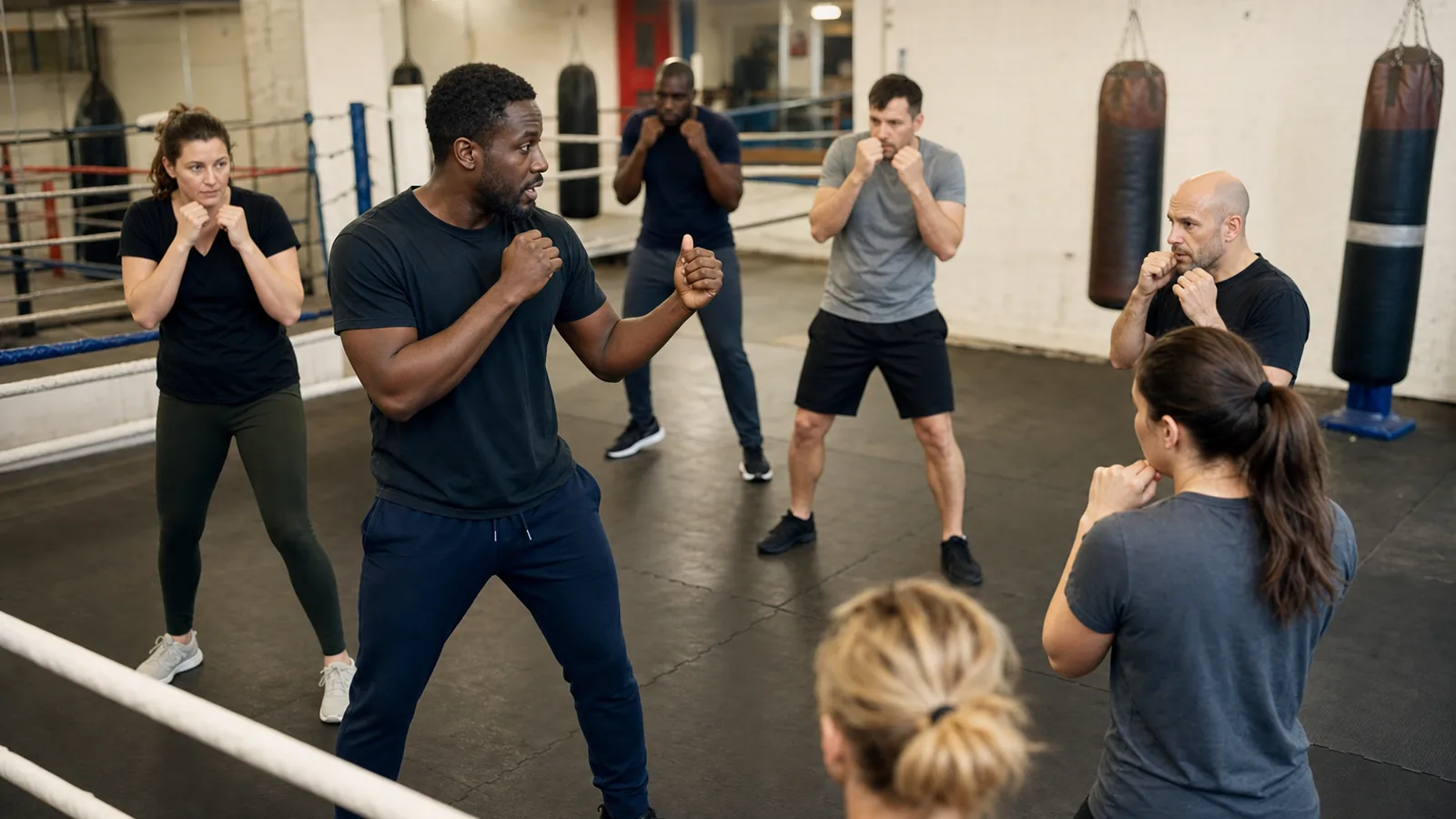 Adult beginner boxing padwork at Honour and Glory near Hither Green