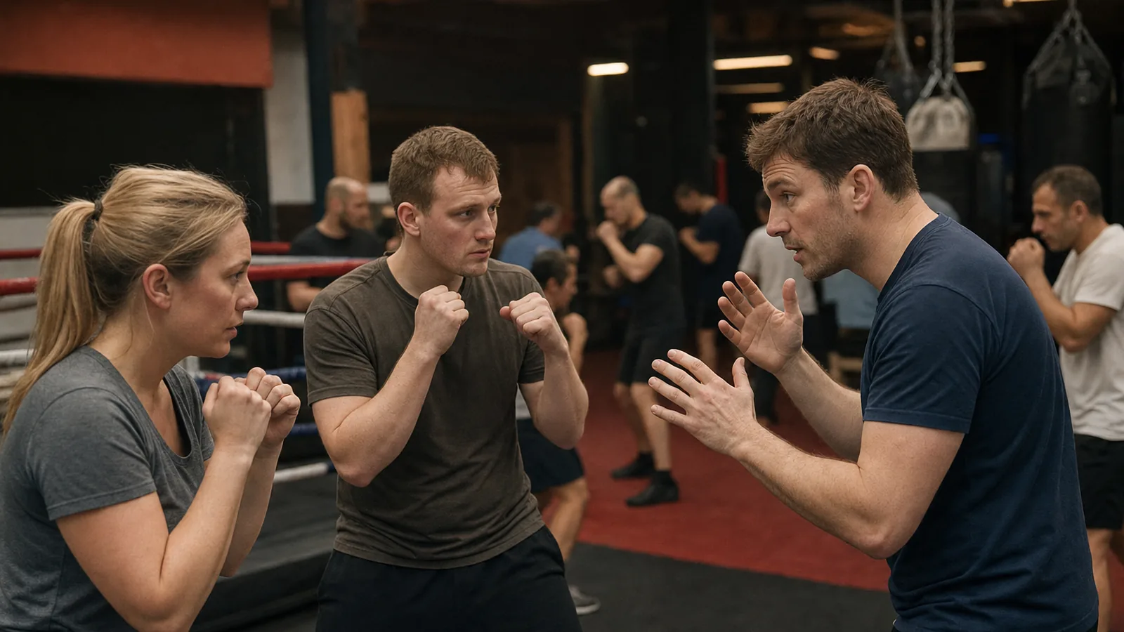 Adult beginner boxing padwork at Honour and Glory near Petts Wood