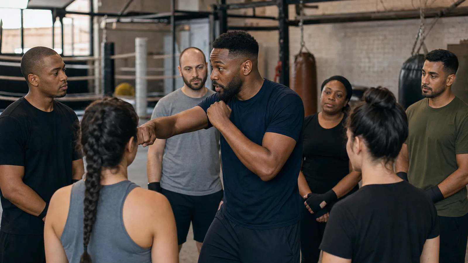 Beginner boxing coaching at Honour and Glory