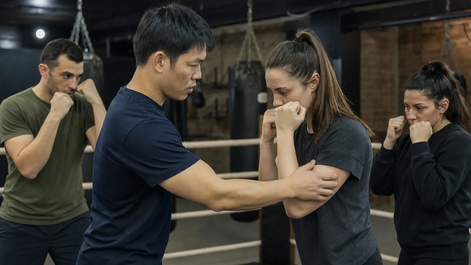 Adult beginner boxing padwork at Honour and Glory near Mottingham