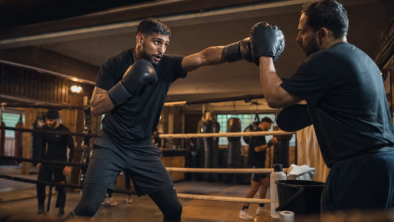 Women training padwork at Honour and Glory