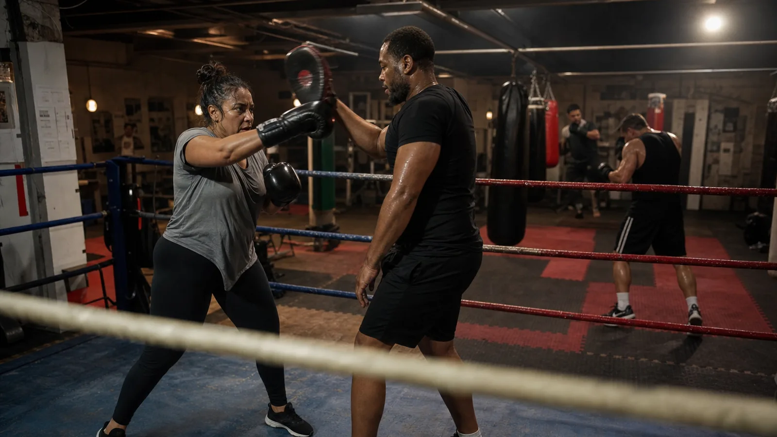 High-intensity boxing training