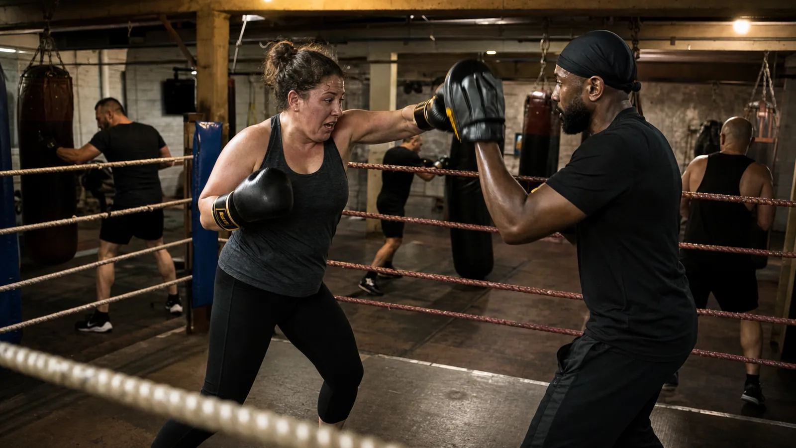 Boxing fitness bag work for Dartford adults