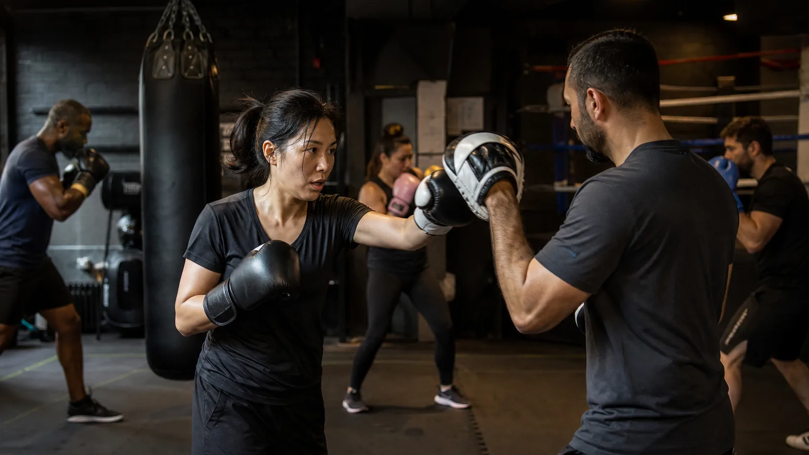 Boxing training at Honour and Glory near Peckham