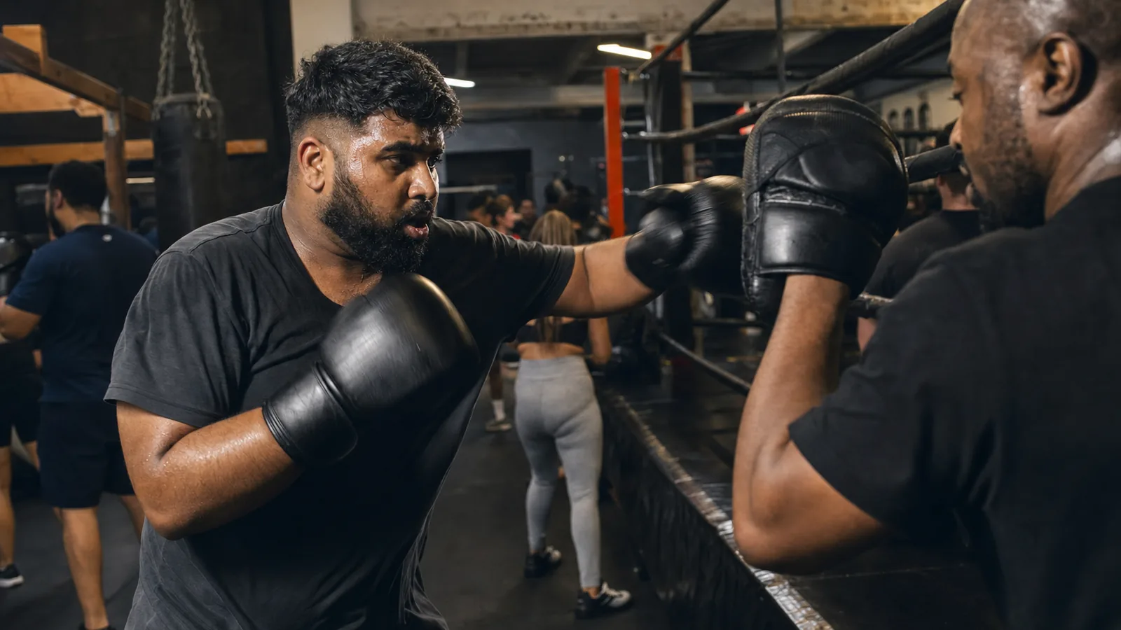 Adult boxing fitness class at Honour and Glory near Charlton