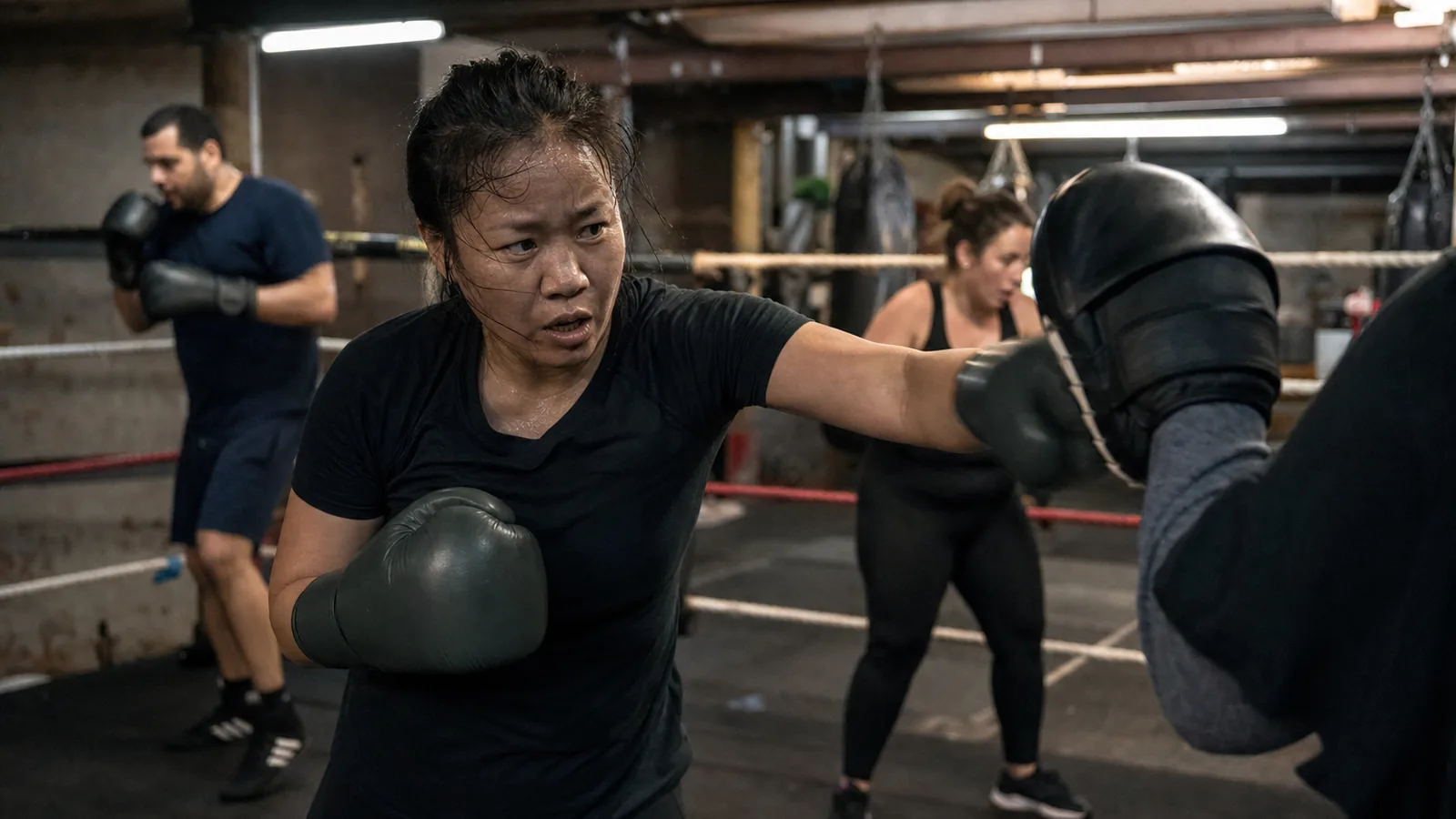 High-intensity boxing training