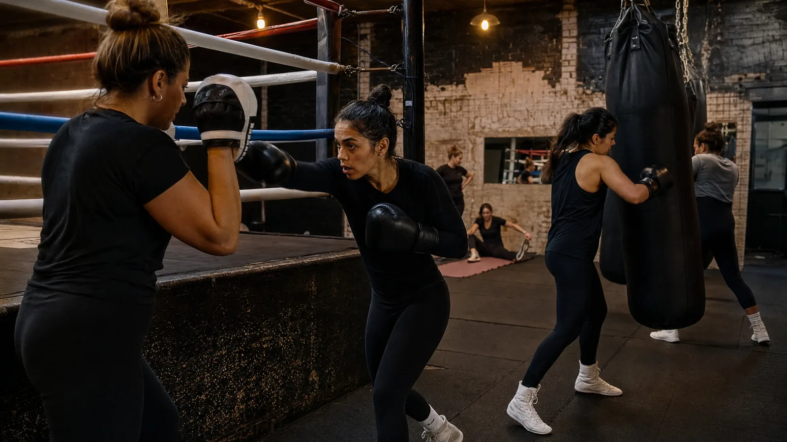 Boxing training at Honour and Glory near Bexley