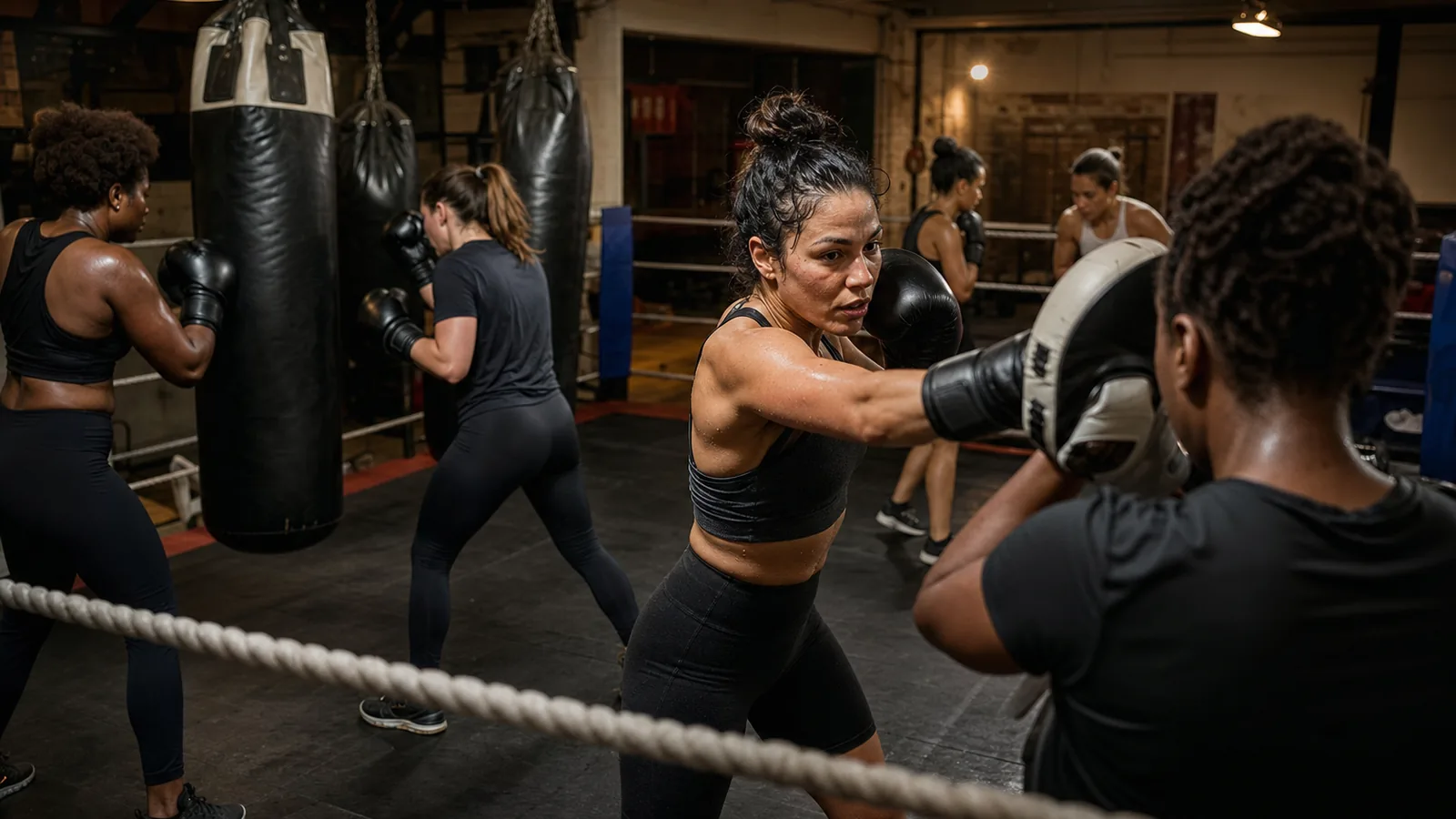Boxing training at Honour and Glory near Bromley